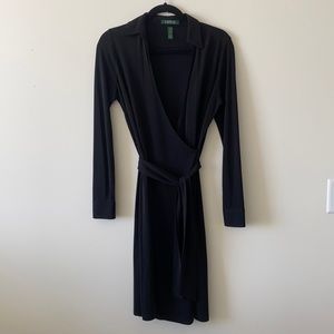 Ralph Lauren classic black wrap dress - XS